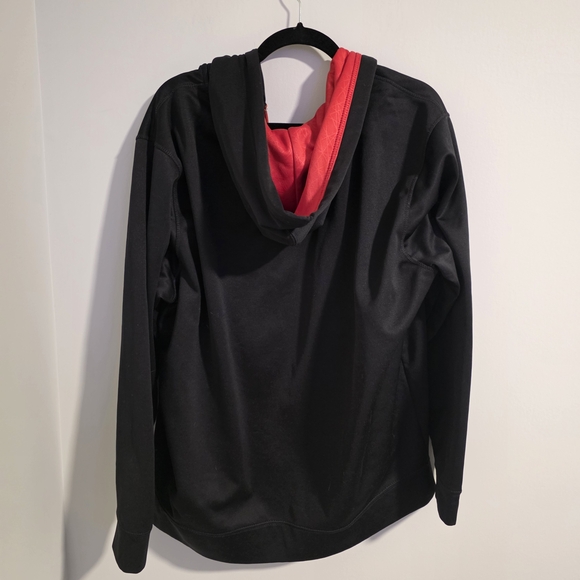 Calgary Flames Black and Red Men's Varsity Jacket Large - Picture 3 of 6